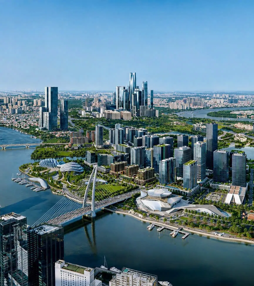 Skyline bán đảo Thủ Thiêm cùng các dự án mới của Sun Group sắp ra mắt