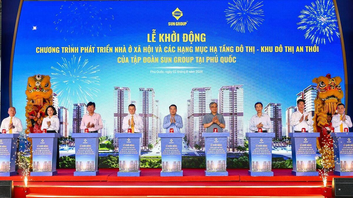 Lễ khởi động dự án nhà ở xã hội Sun Group tại khu đô thị An Thới, Phú Quốc