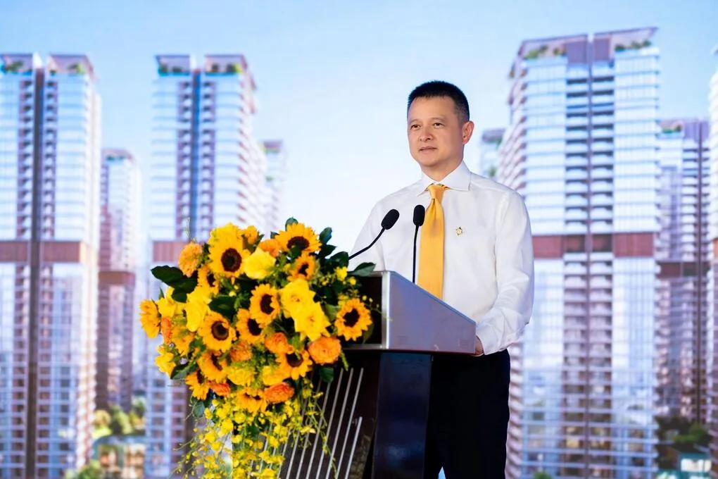 Ông Đặng Minh Trường, Chủ tịch HĐQT Sun Group, phát biểu tại lễ khởi động dự án