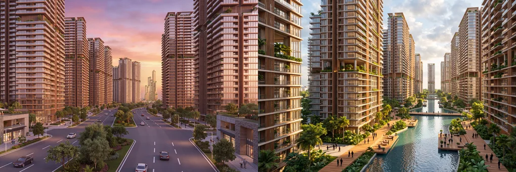 Phối cảnh tổ hợp nhà ở xã hội và hạ tầng đô thị An Thới do Sun Group phát triển